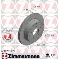 ZIMMERMANN Jarrulevy (1kpl) 430.2613.20