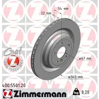 ZIMMERMANN Jarrulevy (1kpl) 400.5501.20