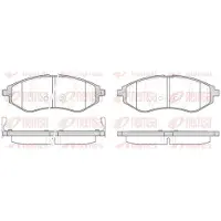 REMSA Jarrupalat Etu, 0986.02 - Chevrolet - Aveo, Kalos. Daewoo - Kalos