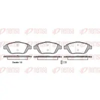 REMSA Jarrupalat Etu, 1392.00 - Citroen - C4, C3, Ds3. Peugeot - 208, 2008. Opel - Corsa, Mokka, Crossland. Ds - Ds3
