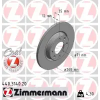 ZIMMERMANN Jarrulevy (1kpl) 440.3140.20