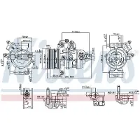 Nissens Kompressori, ilmastointilaite 890787