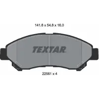 Textar Jarrupalasarja (4kpl), levyjarru 2256101