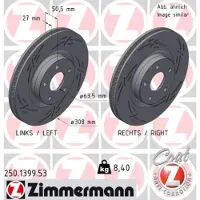 ZIMMERMANN Jarrulevy (1kpl) 250.1399.53
