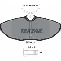 Textar Jarrupalasarja (4kpl), levyjarru 2419001