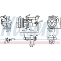 Nissens Kompressori, ilmastointilaite 890042