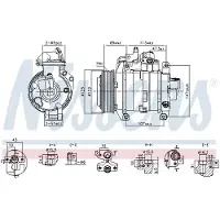 Nissens Kompressori, ilmastointilaite 891044