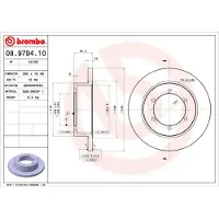 Brembo Jarrulevy 08.9794.10, 1 Kappale