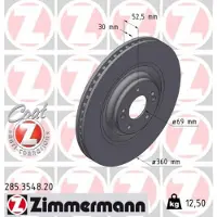 ZIMMERMANN Jarrulevy (1kpl) 285.3548.20