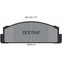 Textar Jarrupalasarja (4kpl), levyjarru 2007304