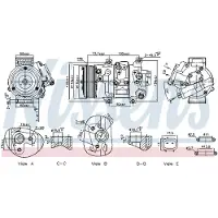 Nissens Kompressori, ilmastointilaite 891069