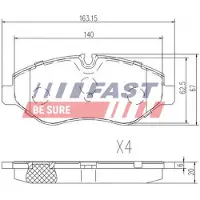 Fast Sports Nutrition BREMŽU UZLIKAS FT29019
