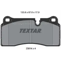 Textar Jarrupalasarja (4kpl), levyjarru 2581401
