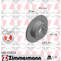 ZIMMERMANN Jarrulevy (1kpl) 600.3258.20