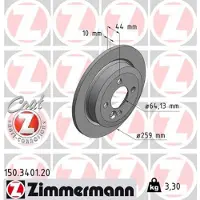 ZIMMERMANN Jarrulevy (1kpl) 150.3401.20
