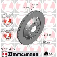 ZIMMERMANN Jarrulevy (1kpl) 100.3346.75