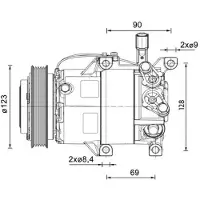 MAHLE ORIGINAL Kompressori, ilmastointilaite ACP 1459 000P