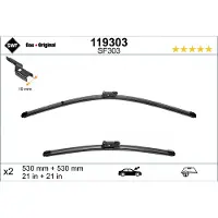 SWF Pyyhkijänsulka Visioflex 119303, 530mm, Edessä, 2 Kappale