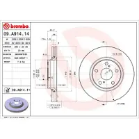 Brembo Jarrulevy (1kpl) 09.A914.11