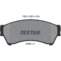 Textar Jarrupalasarja (4kpl), levyjarru 2458201