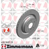 ZIMMERMANN Jarrulevy (1kpl) 400.3687.20