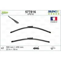 Valeo Pyyhkijänsulka Silencio VF816, 580/450mm, Edessä, 2 Kappale