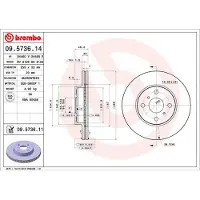 Brembo Jarrulevy (1kpl) 09.5736.11