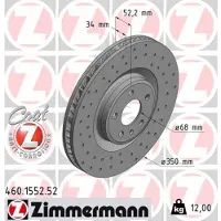 ZIMMERMANN Jarrulevy (1kpl) 460.1553.52