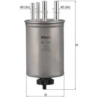 MAGNETI MARELLI Polttoainesuodatin Mahle, KL 451 - Jaguar - Xf, S-type