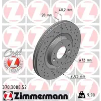 ZIMMERMANN Jarrulevy (1kpl) 370.3088.52