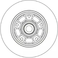 TRW Jarrulevy SINGLE DF6549BS, 1 Kappale