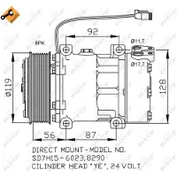 NRF Kompressori, ilmastointilaite 32703