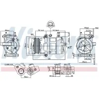 Nissens Kompressori, ilmastointilaite 890217