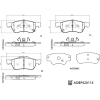 Blue Print Jarrupalasarja (4kpl), levyjarru ADBP420114
