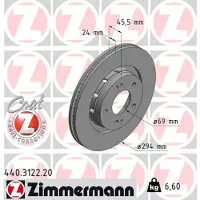 ZIMMERMANN Jarrulevy (1kpl) 440.3122.20