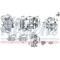 Nissens Kompressori, ilmastointilaite 890420