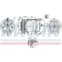 Nissens Kompressori, ilmastointilaite 891073