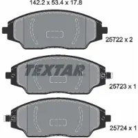 Textar Jarrupalasarja (4kpl), levyjarru 2572201