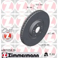 ZIMMERMANN Jarrulevy (1kpl) 400.5558.20