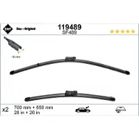 Valeo Pyyhkijänsulka Visioflex 119489, 700/650mm, Edessä, 2 Kappale