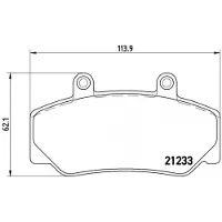 Brembo Jarrupalat Etu, P 86 006 - Volvo - 240, 940, 740, 960, 760, 780