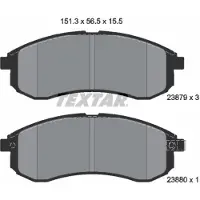Textar Jarrupalasarja (4kpl), levyjarru 2387902