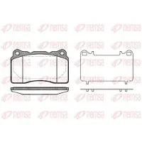 REMSA Jarrupalat Etu, 0666.10 - Volvo - V70, S60