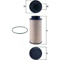 MAHLE ORIGINAL Polttoainesuodatin KX 182/1D