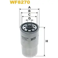 WIX FILTERS Polttoainesuodatin WF8270