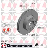 ZIMMERMANN Jarrulevy (1kpl) 230.2373.20