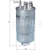 MAHLE ORIGINAL DEGVIELAS FILTRS KL484