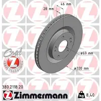 ZIMMERMANN Jarrulevy (1kpl) 380.2118.20