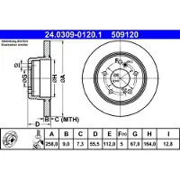 Ate Jarrulevy Power Disc 24.0309-0120.1, 1 Kappale