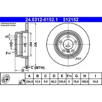 Ate Jarrulevy Power Disc 24.0312-0152.1, 1 Kappale